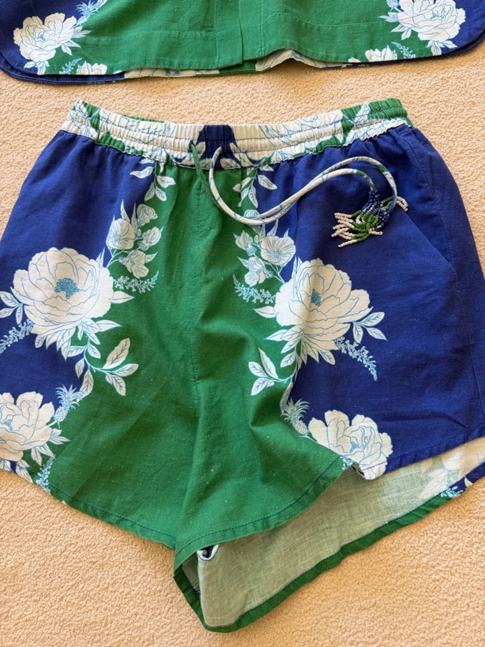 FARM Rio Green & Navy Floral Two-Piece Set - Picture 3 of 7